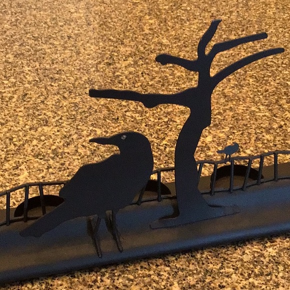 Hobby Lobby Holiday Crow Tealight Luminary Candle Table Top